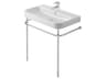 Happy D.2 39'' Metal Chrome Console Vanity