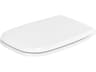 D-code 14'' White Toilet Seat - Stainless Steel Hinges - Soft Closure
