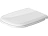 D-code 14'' White Toilet Seat - Plastic Hinges - Soft Closure