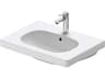 D-code 26'' Ceramic White High Gloss Sink with 1 Faucet hole