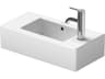 Vero 20'' Ceramic White High Gloss Hand Sink with 1 Left Side Faucet Hole