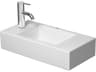 Vero 20'' Ceramic White High Gloss Hand Sink with 1 Left Side Faucet Hole