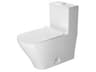 Durastyle 15'' Ceramic Single Flush White High Gloss One-Piece Toilet - HygieneGlaze
