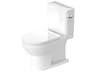 No.1 15'' Ceramic White Single Flush Two-Piece Toilet - Right Side Lever