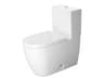 Me By Starck 16'' Ceramic Elongated Single Flush White Two-Piece Toilet