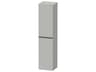 D-neo 16'' Concrete Gray Matt Semi Tall Cabinet - Left-Hinged Door