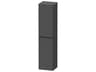 D-neo 16'' Graphite Matt Semi Tall Cabinet - Left-Hinged Door