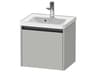 Ketho.2 item 19" Concrete Gray Matt Wall-Mounted Vanity Unit