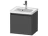 Ketho.2 item 19" Graphite Matt Wall-Mounted Vanity Unit