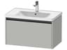 Ketho.2 item 31" Concrete Gray Matt Wall-Mounted Vanity Unit