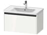 Ketho.2 item 31" White High Gloss Wall-Mounted Vanity Unit