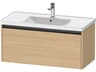 Ketho.2 item 39" Natural Oak Matt Wall-Mounted Vanity Unit