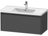 Ketho.2 item 39" Graphite Matt Wall-Mounted Vanity Unit