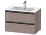 Ketho.2 item 32" Two Frawer Bassalt Matt Wall-Mounted Vanity Unit