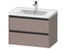 Ketho.2 item 31" Two Frawer Bassalt Matt Wall-Mounted Vanity Unit