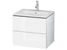 L-cube 24'' White High Gloss Wall-Mounted Vanity -  Sink included
