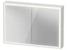 L-cube 39'' White Frame LED Mirror - Sensor Switch - Left & Right Side Hinge