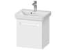No.1 17'' White Matt Wall-Mounted Vanity - Left Hinge