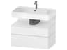 Qatego 31'' White Matt Wall-Mounted Vanity Unit