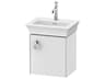 White Tulip 15'' White High Gloss Wall-Mounted Vanity Unit - Right Hand Hinge