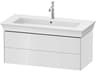 White Tulip 39'' White High Gloss Wall-Mounted Vanity Unit