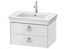 White Tulip 27'' White High Gloss Wall-Mounted Vanity Unit