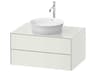 White Tulip 32'' White Satin Matte Vanity Unit