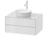 White Tulip 32'' White High Gloss Vanity Unit