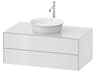 White Tulip 39'' White High Gloss Vanity Unit