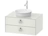 White Tulip 32'' White Satin Matte Vanity Unit