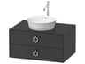 White Tulip 32'' Graphite Satin Matte Vanity Unit