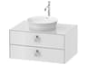 White Tulip 32'' White High Gloss Vanity Unit