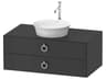 White Tulip 39'' Graphite Satin Matte Vanity Unit