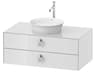 White Tulip 39'' White High Gloss Vanity Unit