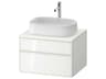 Zencha 26'' White/White Super Matt Wall-Mounted Vanity Unit