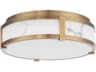 Constantine LED Flush Mount in Aged Brass