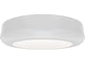 Parthenon 1-Light White Round Flush Mount