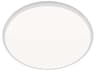 Parthenon 1-Light White Round Flush Mount