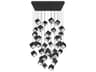 Ice Cube 41-Light Black Geometric Pendant
