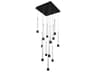 Quill 13-Light Black Linear Pendant