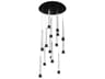 Quill 15-Light Black Linear Pendant