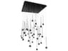 Quill 41-Light Black Linear Pendant