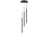 Viggo 3-Light Black Cylinder Linear Pendant