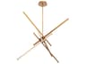 Parallax 1-Light Aged Brass LED Sputnik Pendant