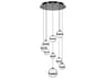 Cyllindra 9-Light Black Chrome Globe Mini Pendant