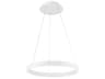 Sirius 1-Light White LED Round Pendant