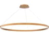 Sirius 1-Light Aged Brass Round Pendant