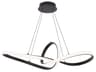 Vornado 1-Light Black LED Linear Pendant