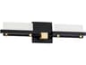 Two Fold 2-Light Black Aged Brass Vanity Light