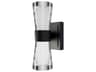 Hourglass 1-Light Black Wall Sconce